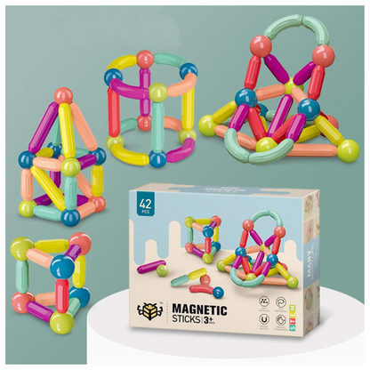 Magnokidz juego de 42 piezas de construcción magneticas